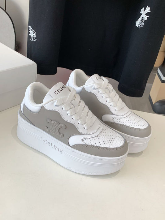 Sandália Couro Calfskin Solado Plataforma Elevada