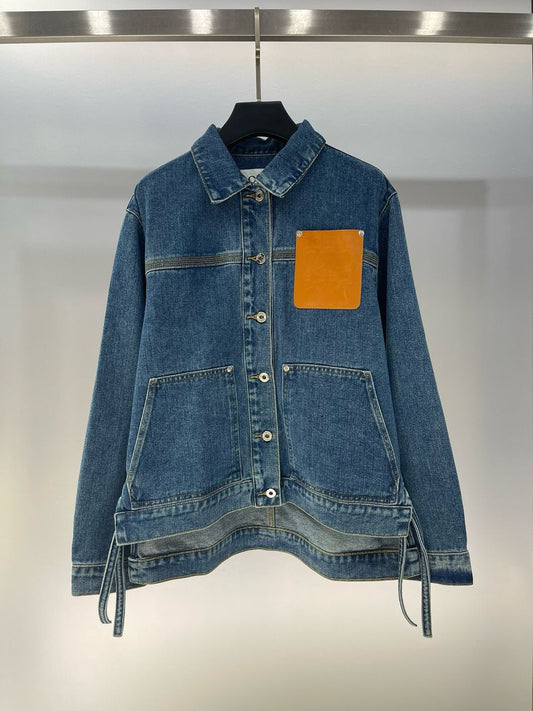 Jaqueta Jeans Azul Escuro