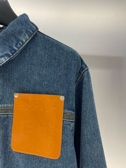 Jaqueta Jeans Azul Escuro