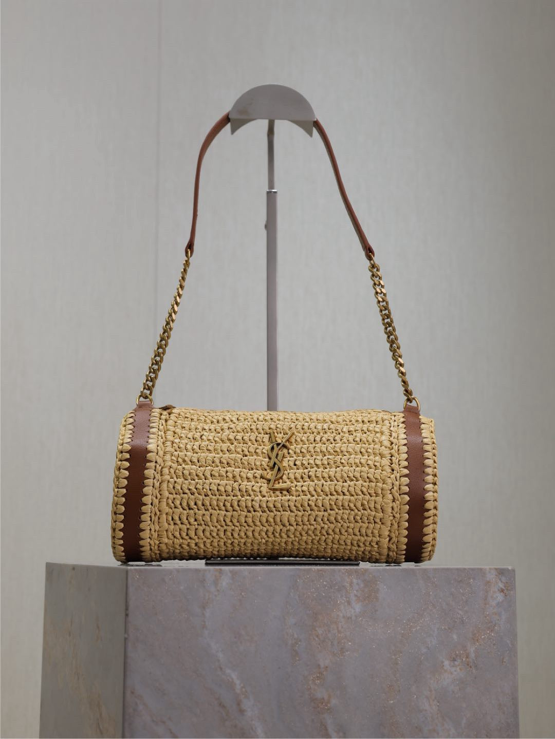 Bolsa Ombro Palha Trançada Natural