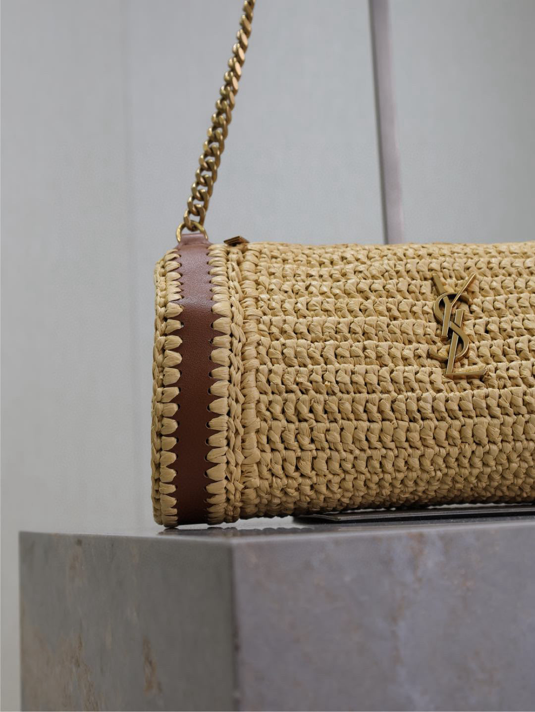 Bolsa Ombro Palha Trançada Natural