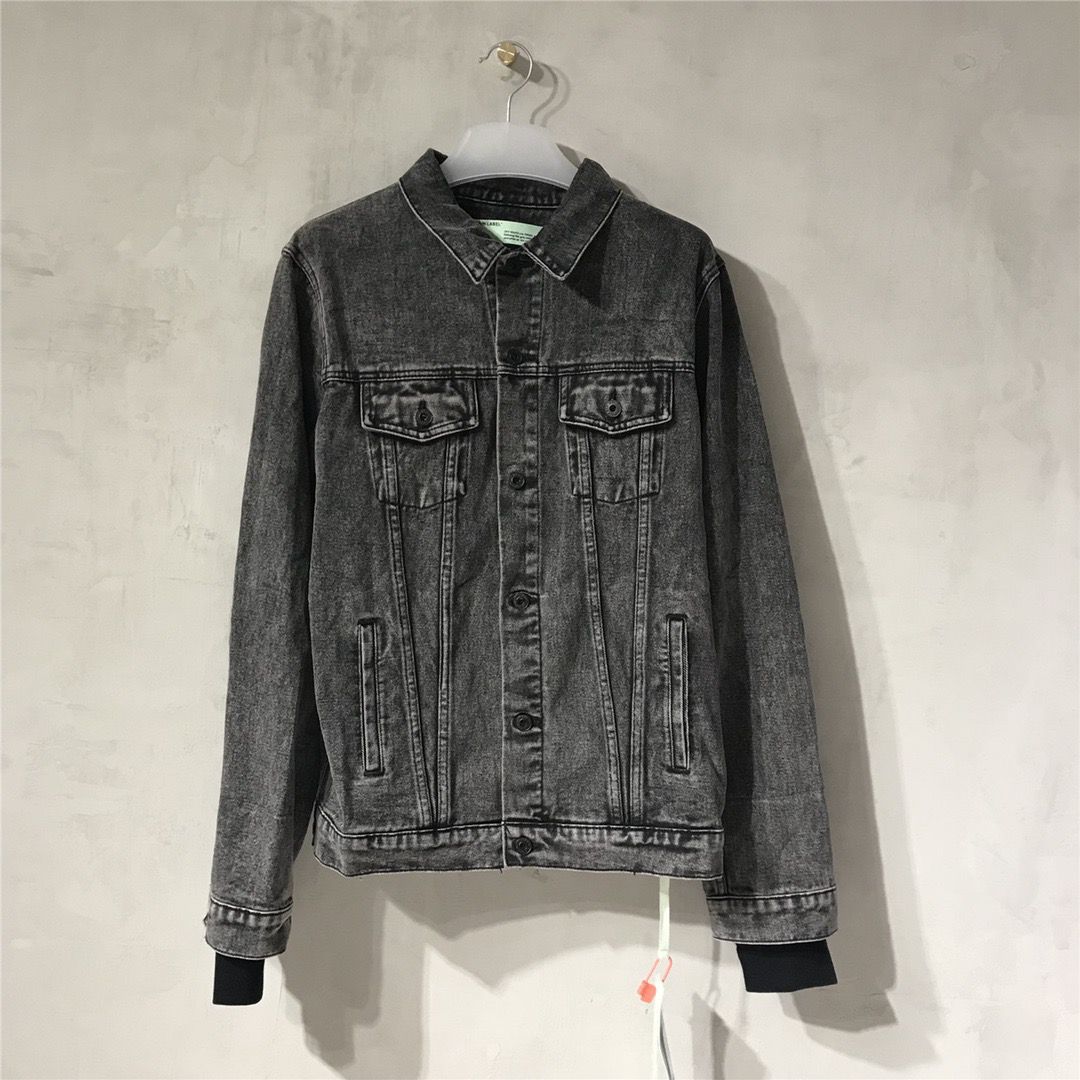 Jaqueta Denim Azul Couro Cintas Cruzadas