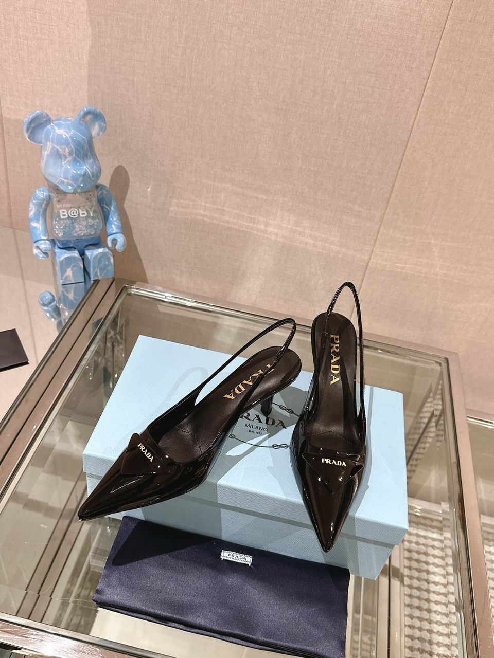Sandália Scarpin Slingback Couro Preto