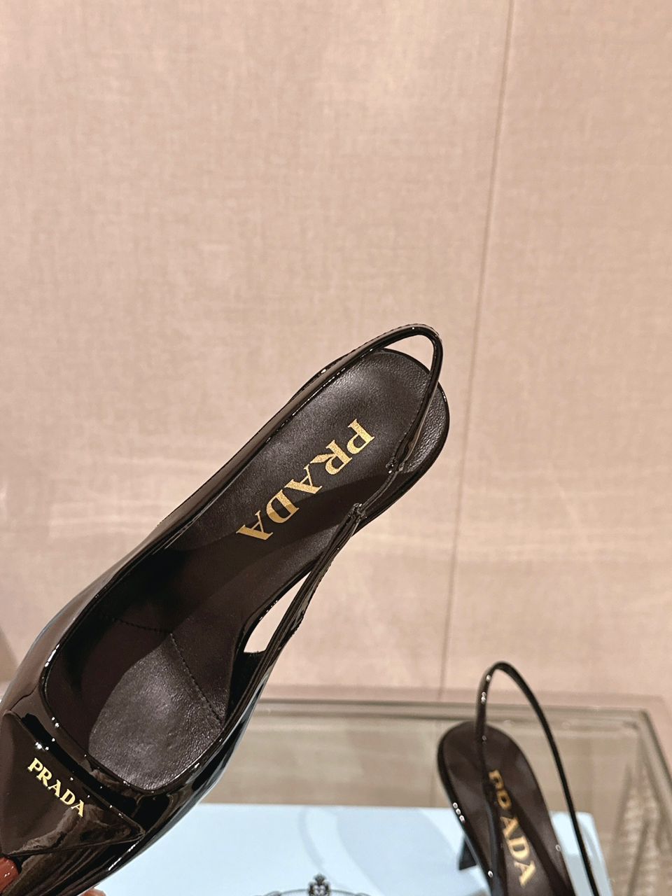 Sandália Scarpin Slingback Couro Preto