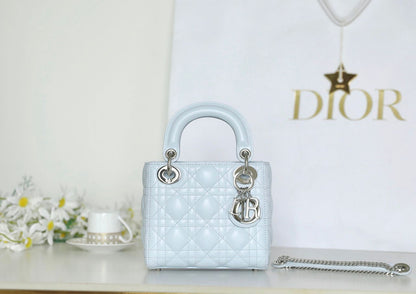 Bolsa Satchel Couro Cyan com Costura Decorativa