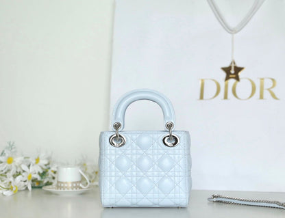 Bolsa Satchel Couro Cyan com Costura Decorativa