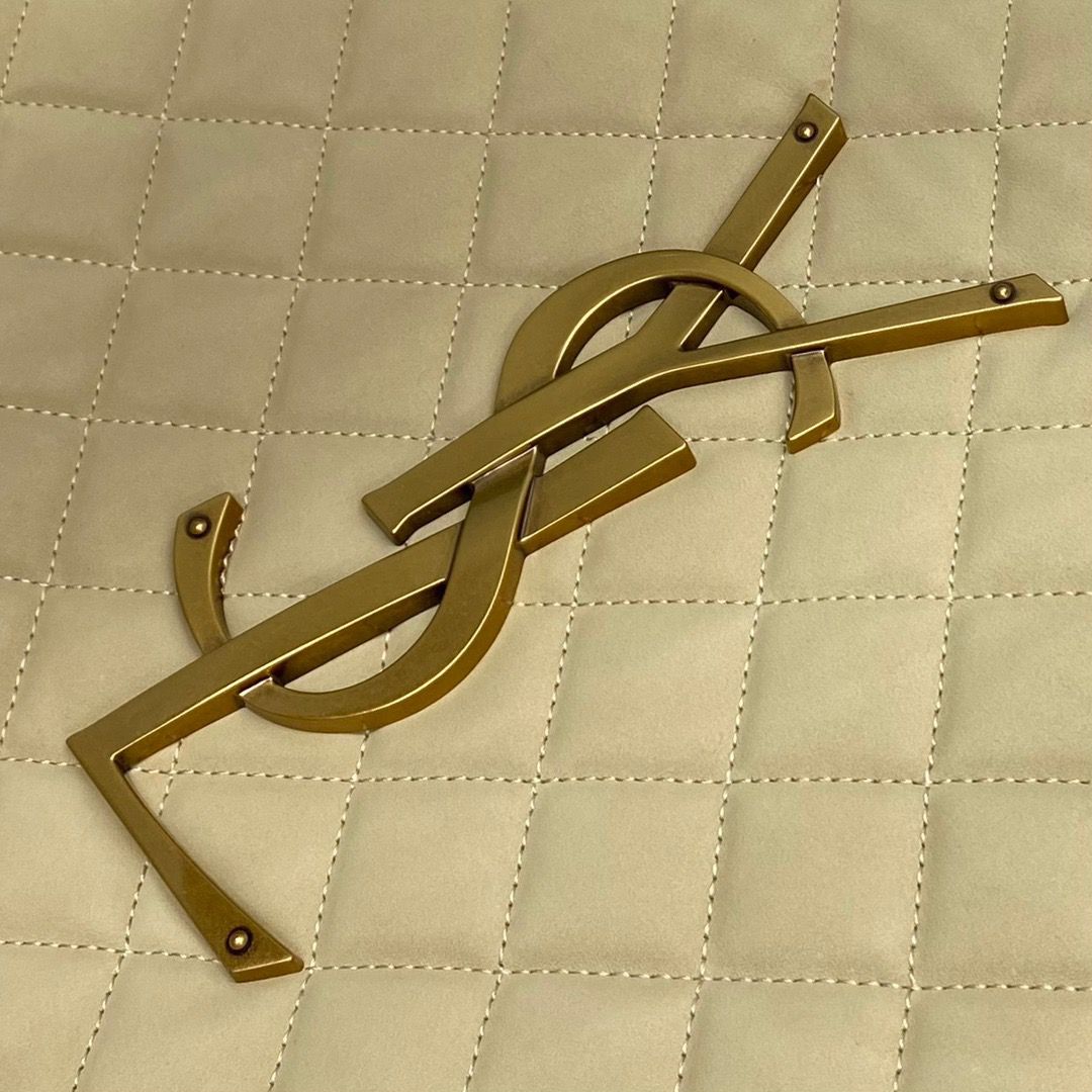 Bolsa Tote Couro Bege 58cm