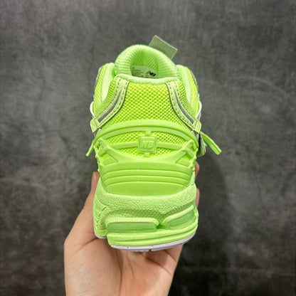 Tênis Runner Malha Verde Neon Detalhes Menta