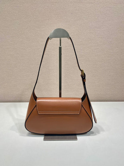 Bolsa de Ombro Couro Arqué Preta