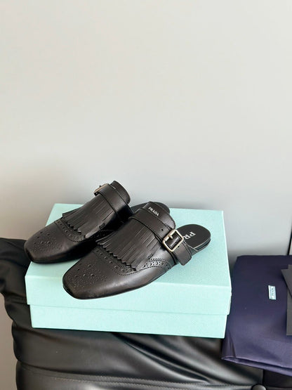 Mule Couro Preto