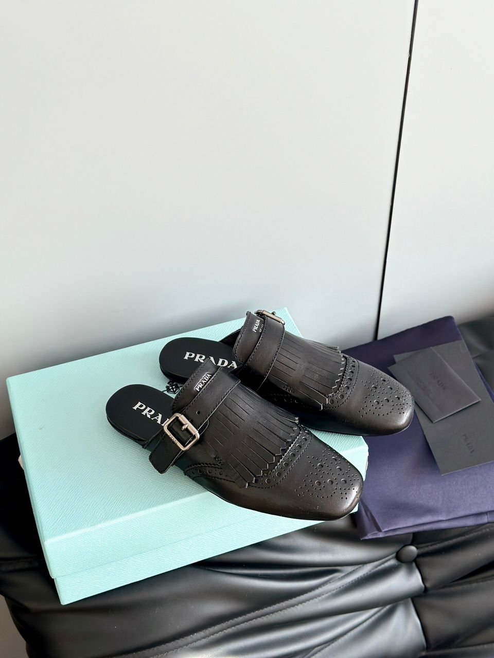 Mule Couro Preto