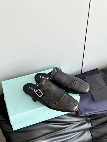Mule Couro Preto