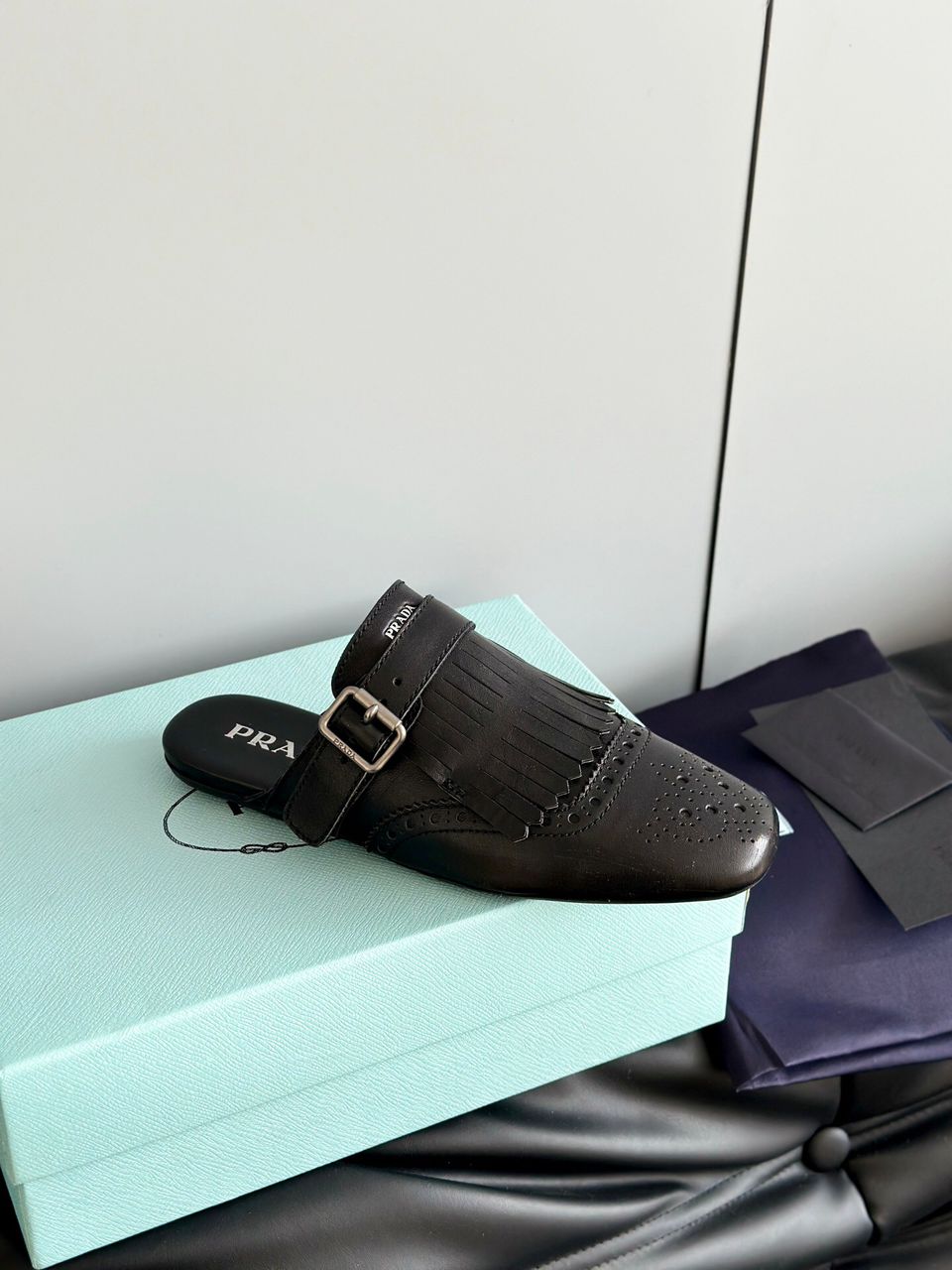 Mule Couro Preto