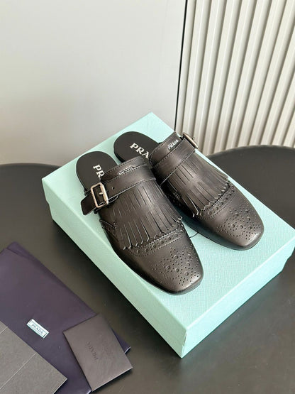 Mule Couro Preto