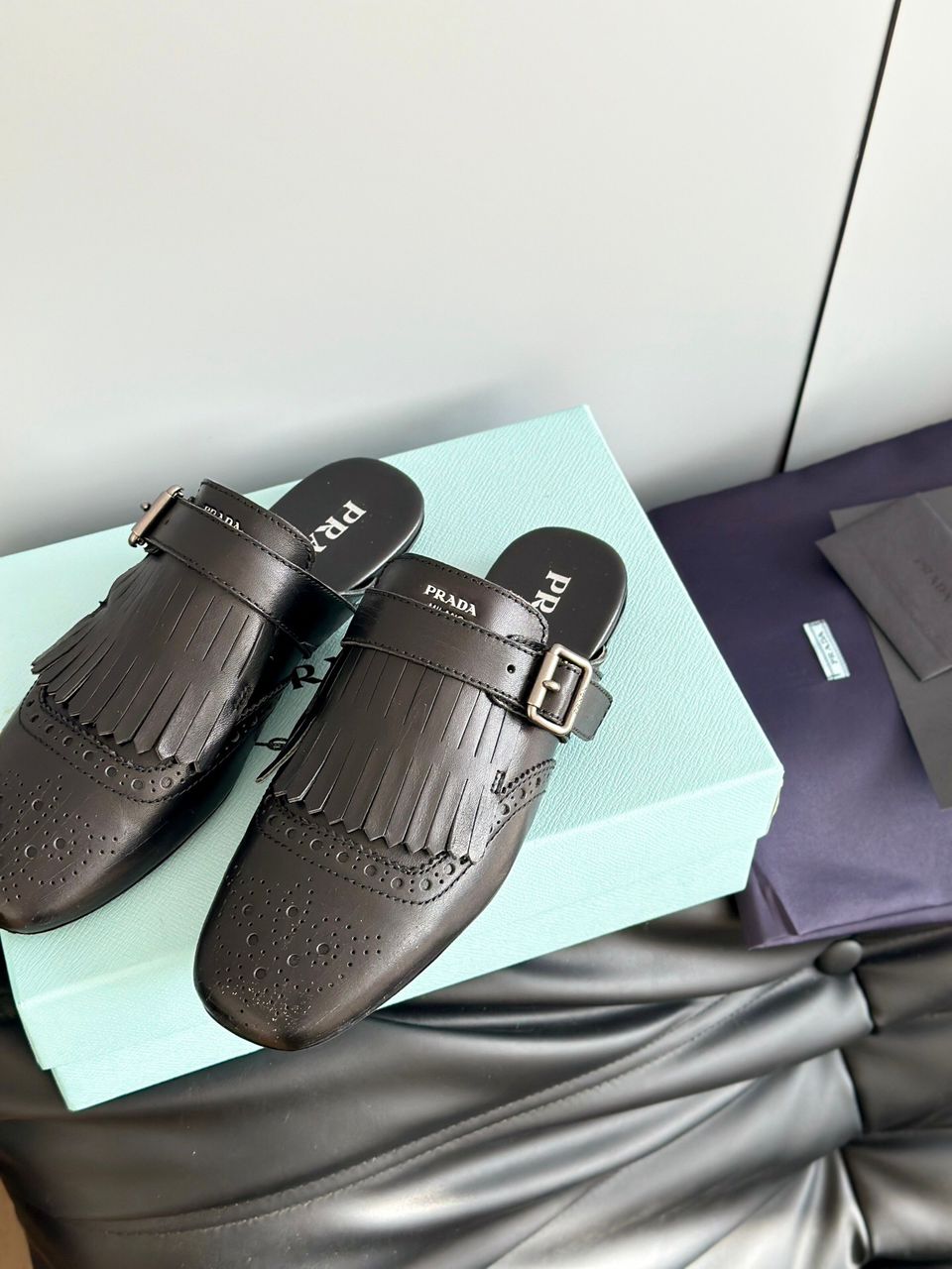Mule Couro Preto