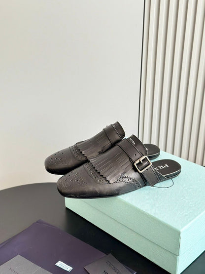 Mule Couro Preto