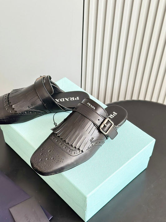Mule Couro Preto