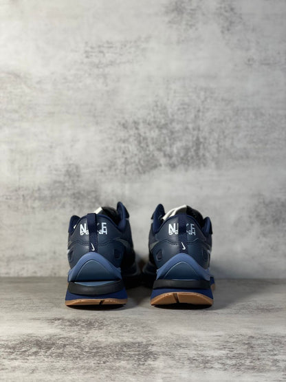 Tênis Runner Malha e Nylon Cinza Detalhes Contrastantes