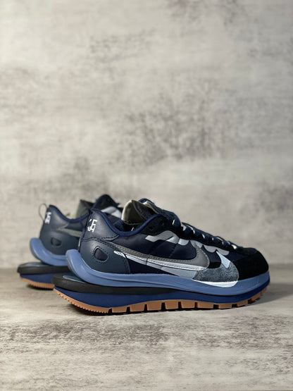 Tênis Runner Malha e Nylon Cinza Detalhes Contrastantes