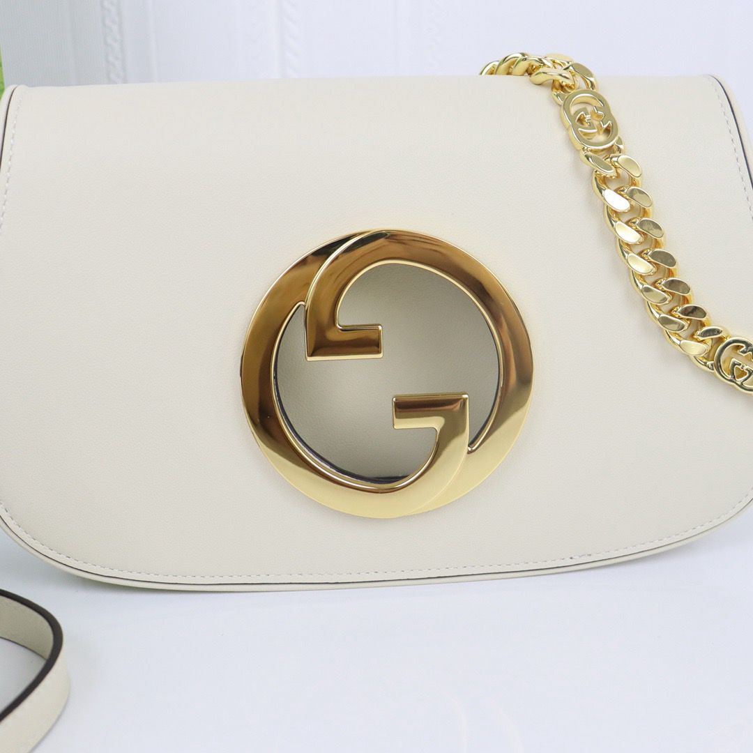 Bolsa Satchel Couro Branco Alça Corrente
