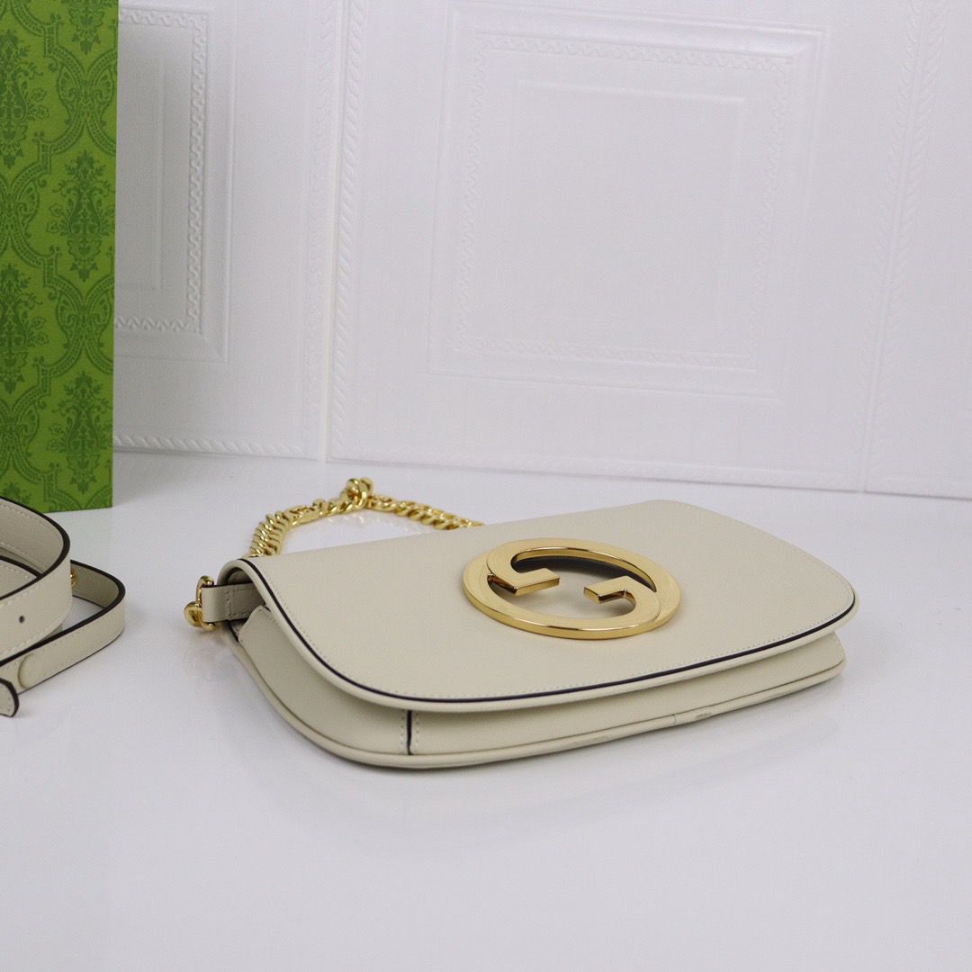 Bolsa Satchel Couro Branco Alça Corrente
