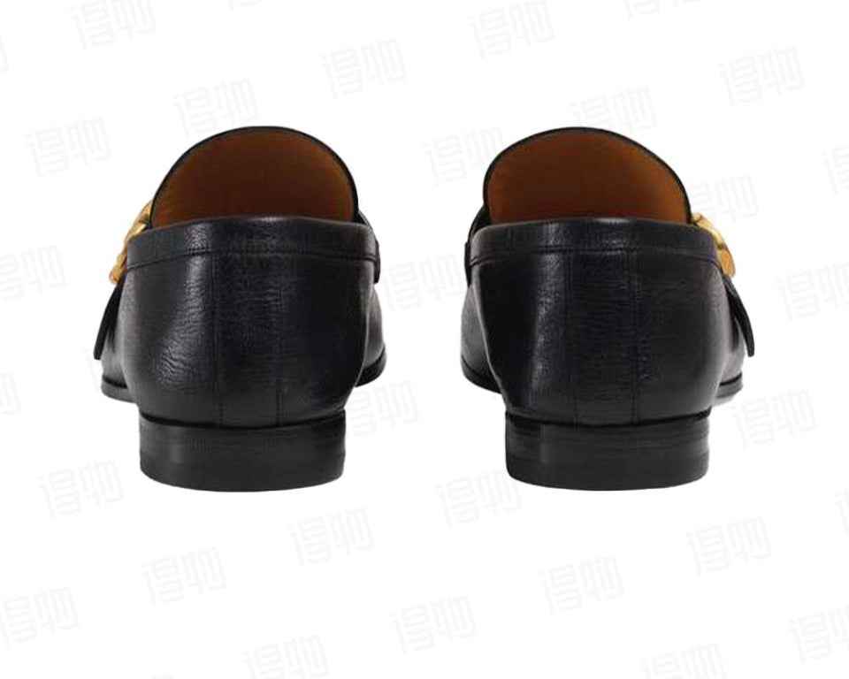 Mocassim Couro Preto Liso