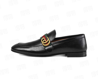 Mocassim Couro Preto Liso