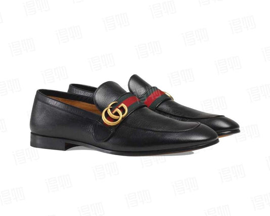 Mocassim Couro Preto Liso