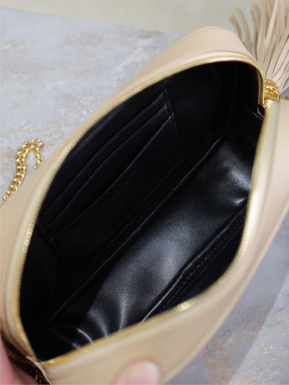Bolsa Mini Couro Matelassê Preto