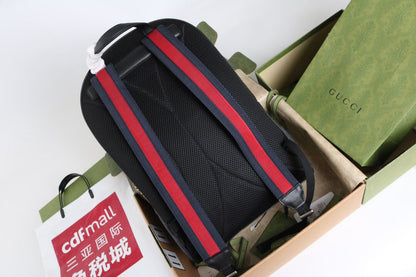 Mochila Couro Preto Costas