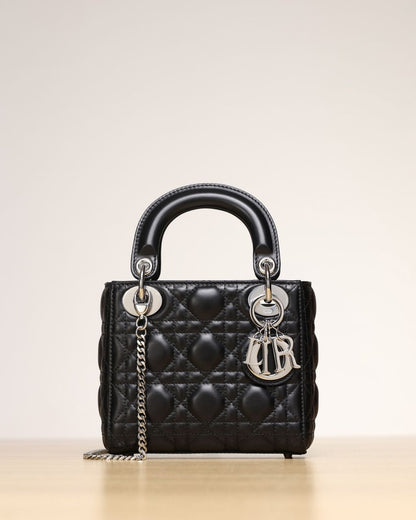 Bolsa Satchel Couro Preto Tamanho Pequeno