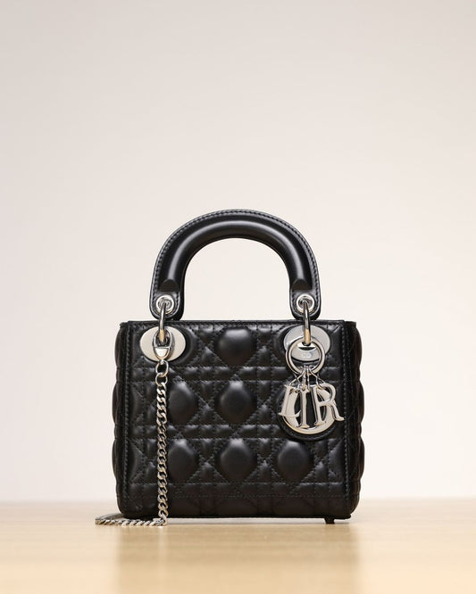 Bolsa Satchel Couro Preto Tamanho Pequeno