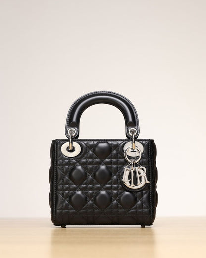 Bolsa Satchel Couro Preto Tamanho Pequeno