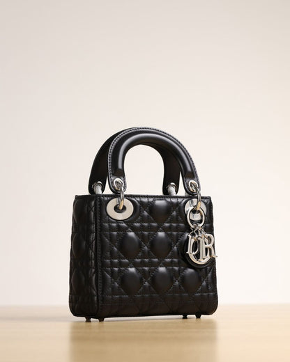 Bolsa Satchel Couro Preto Tamanho Pequeno