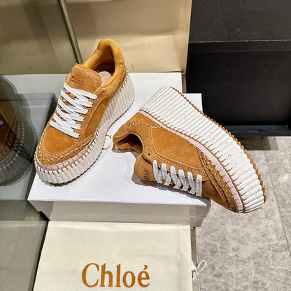 Tênis Couro Branco Solado Espesso Casual