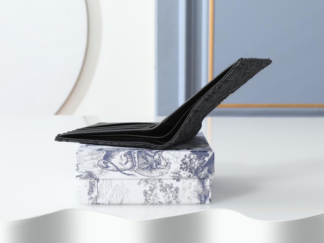 Carteira Jacquard Padrão Inclinado Bege Preto