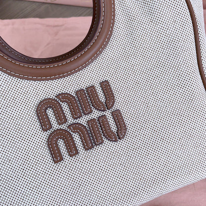 Bolsa Tote Canvas Couro Estruturada