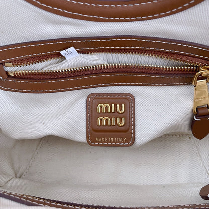 Bolsa Tote Canvas Couro Estruturada