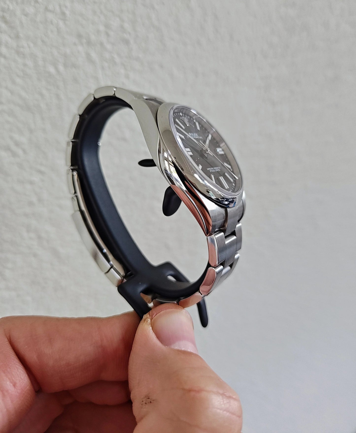 Relógio Analógico Caixa Metálica 41mm Mostrador Preto
