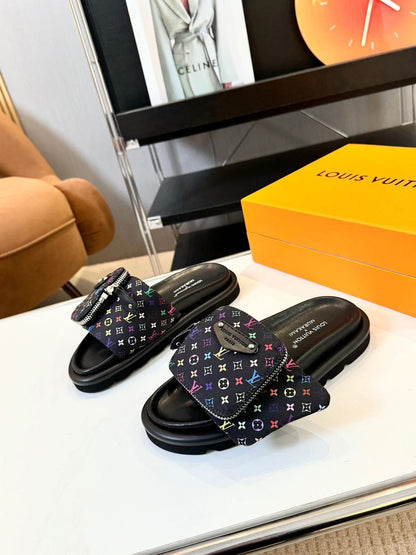 Chinelo Mule Couro Preto Conforto Almofadado