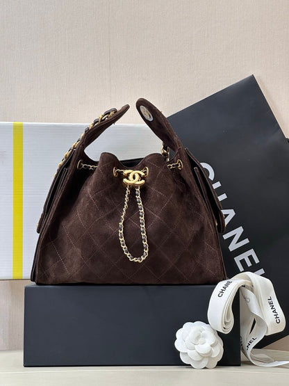 Bolsa Satchel Couro Acolchoado Preta com Cordão Ajustável