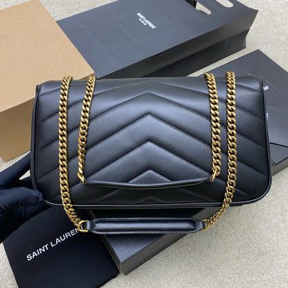 Bolsa Ombro Couro Acolchoado Preta