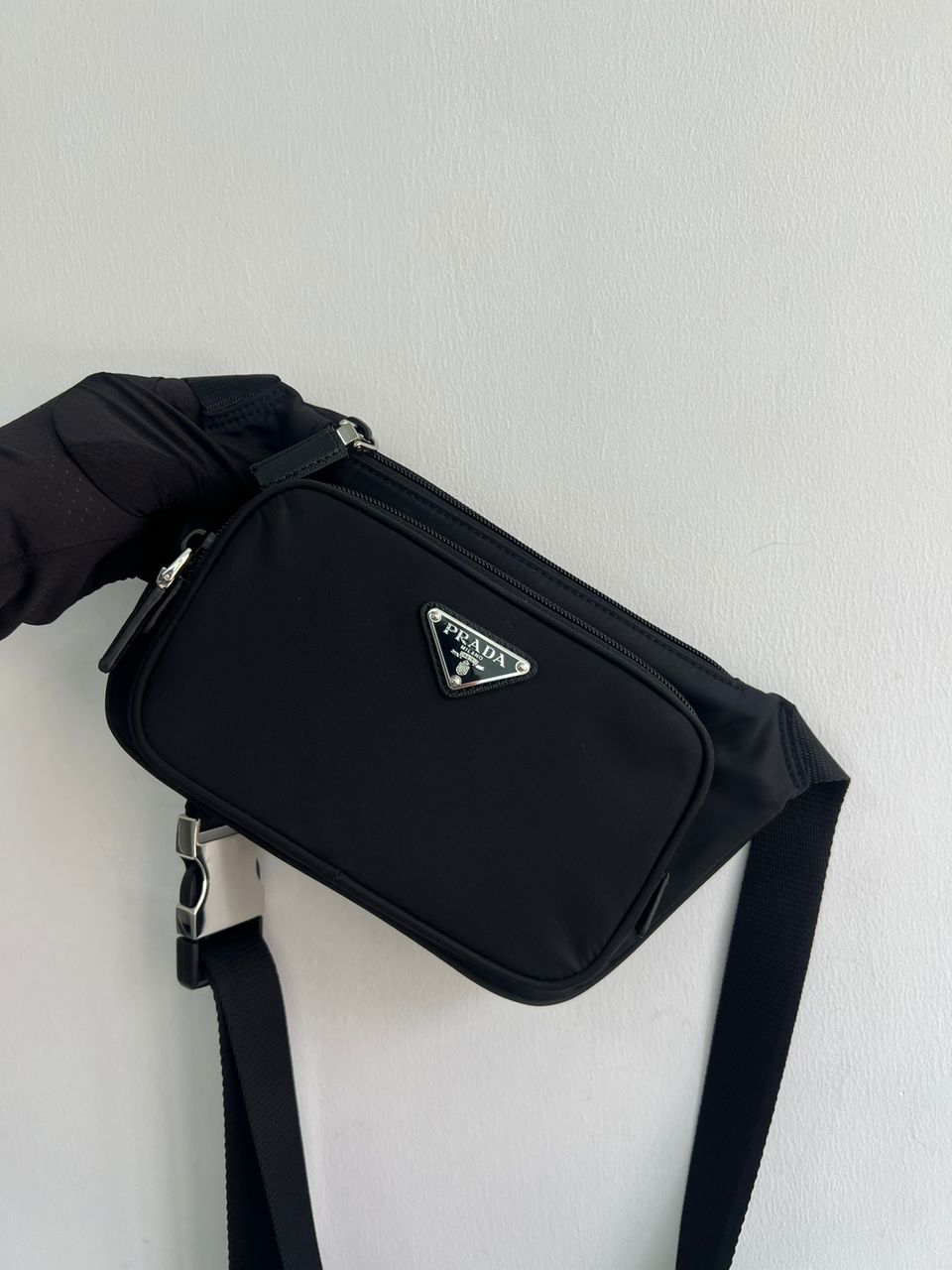 Bolsa Carteiro Nylon Técnico Preto