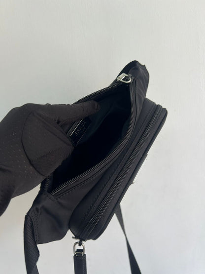 Bolsa Carteiro Nylon Técnico Preto