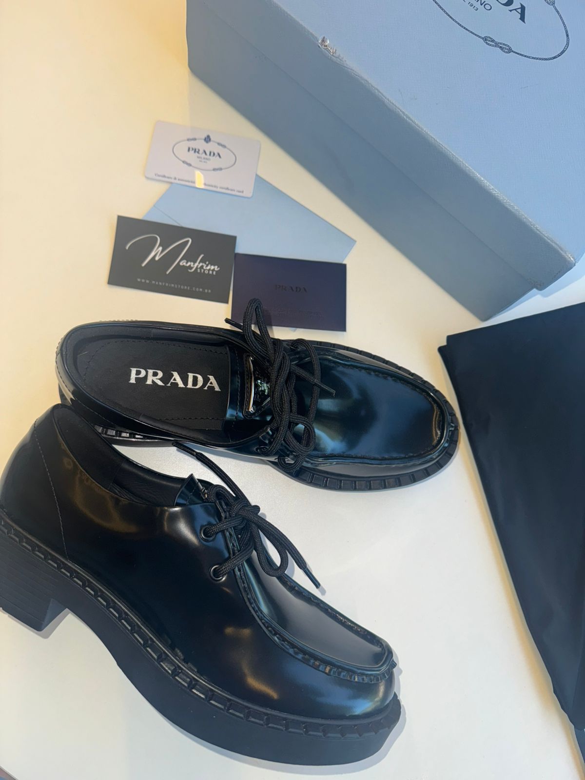 Mocassim Couro Preto