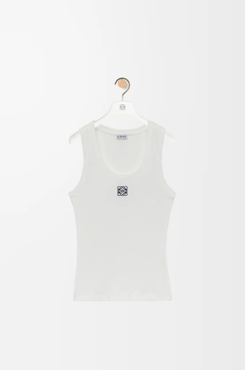Regata Algodão Branca Minimalista