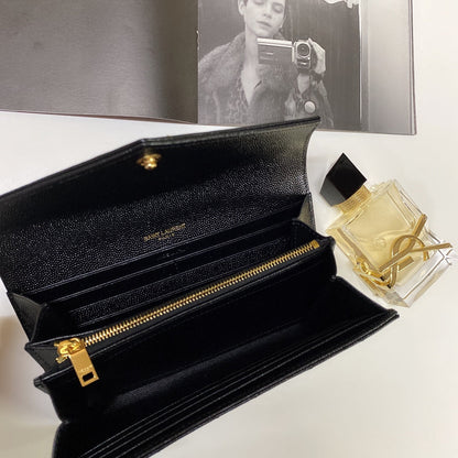 Carteira Couro Preto Bifold