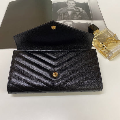 Carteira Couro Preto Bifold