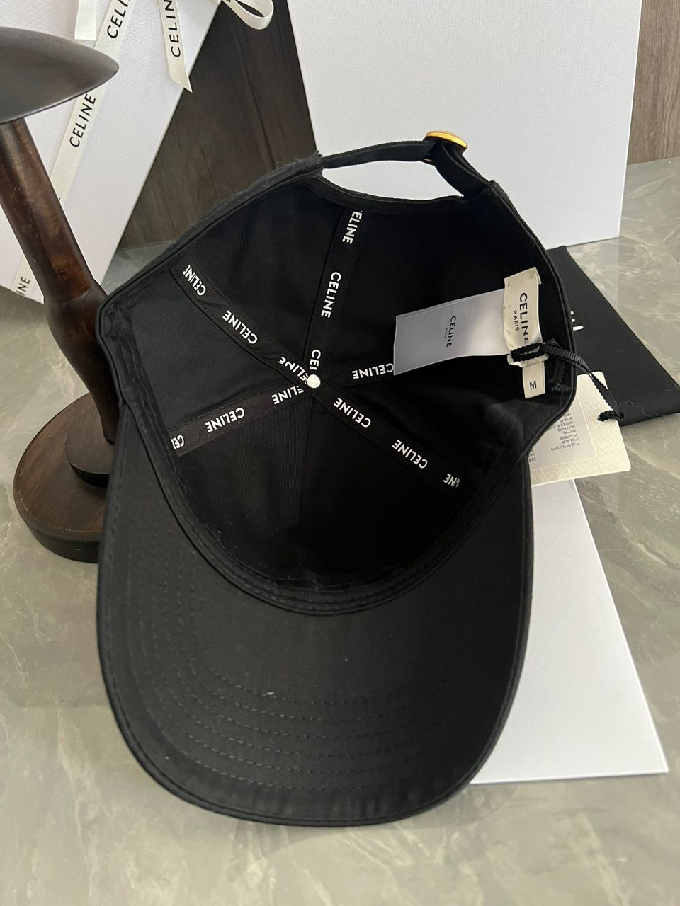 Boné Algodão Preto Liso