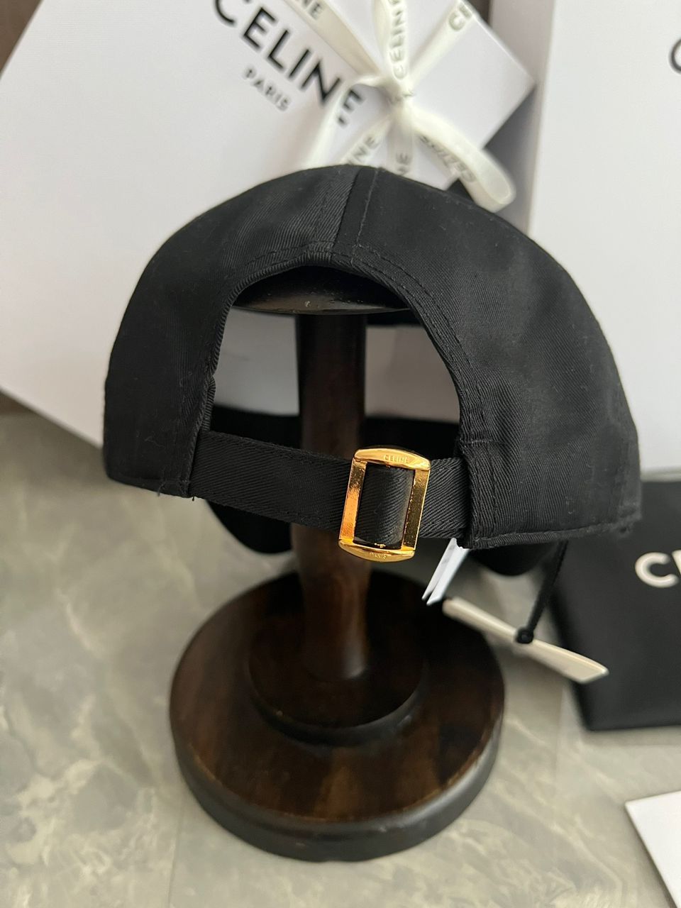 Boné Algodão Preto Liso